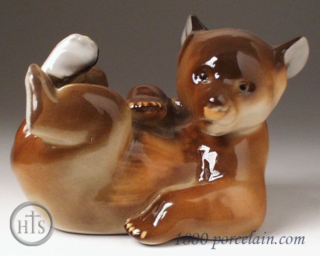 HolyTrinityStore Photo - Lomonosov Porcelain Figurine Bear Laying