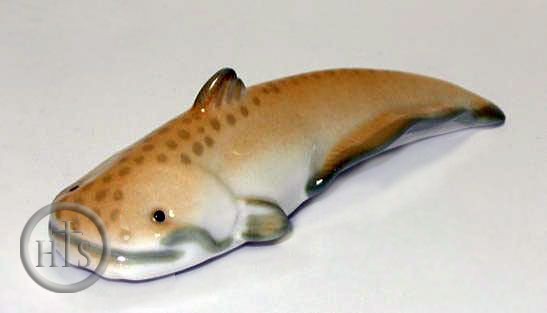Product Picture - Lomonosov Porcelain Figurine Catfish Brown
