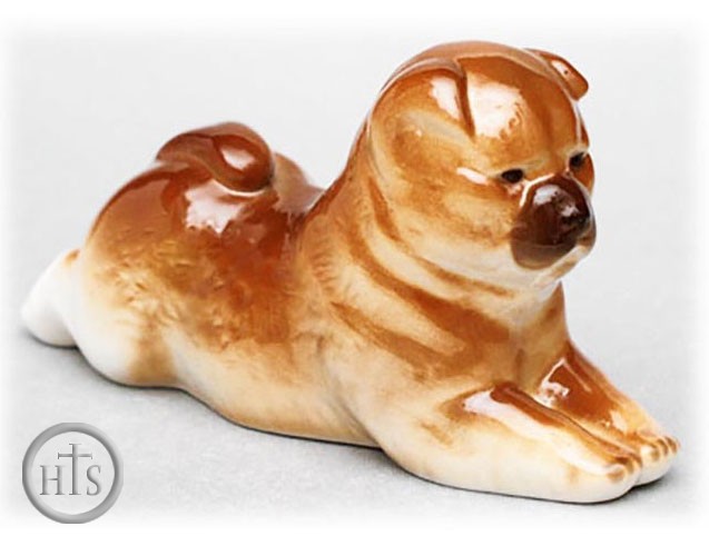 Product Picture - Lomonosov Porcelain Figurine Chow-Chow