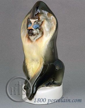 Image - Lomonosov Porcelain Figurine Mandrill