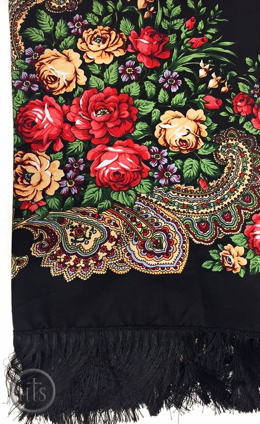 Product Photo - Shawl Scarf  with Floral Design Print, Assorted Colors