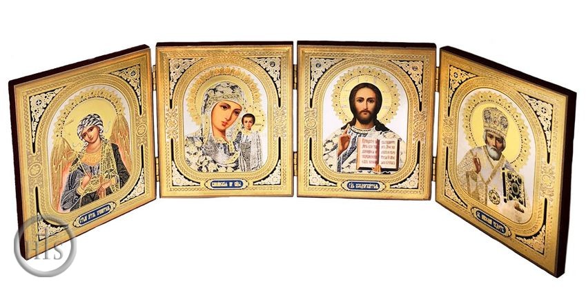 HolyTrinityStore Picture - Foldable Set of  4 Orthodox Icons