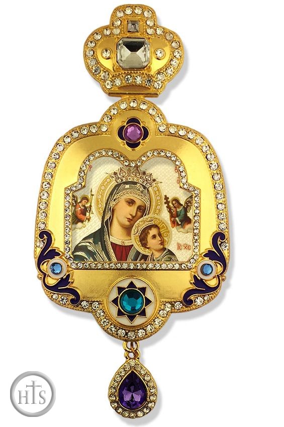 Product Image - Virgin Mary of Passions, Enameled Framed Icon Ornament