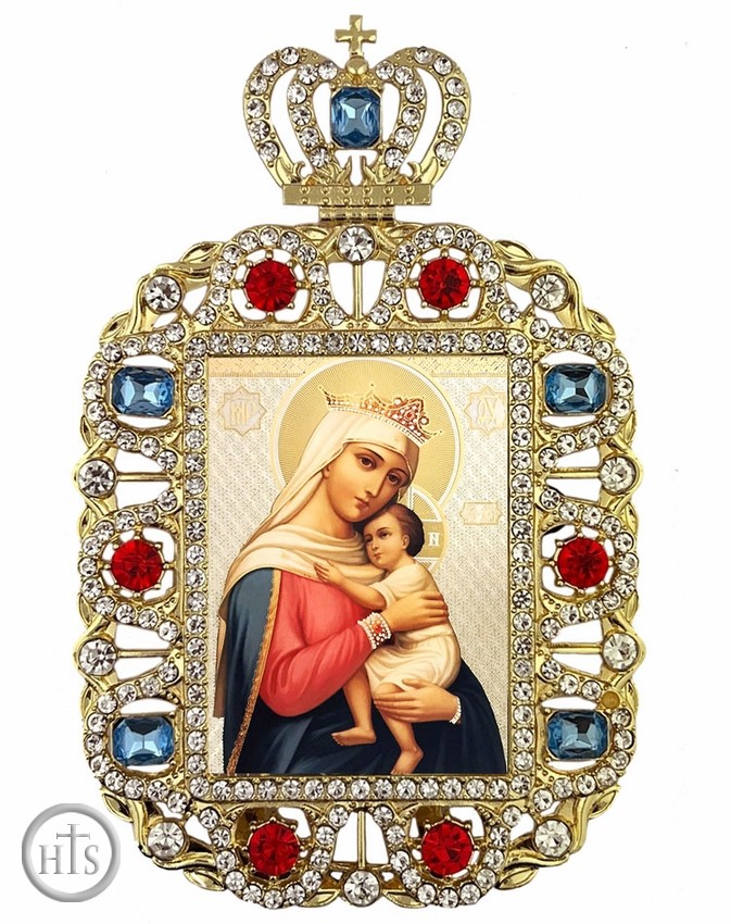 Photo - Virgin Mary of Hope, Jeweled Framed Icon With Crown
