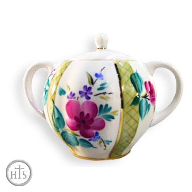 HolyTrinity Pic - Lomonosov Porcelain 'Green House' Sugar Bowl