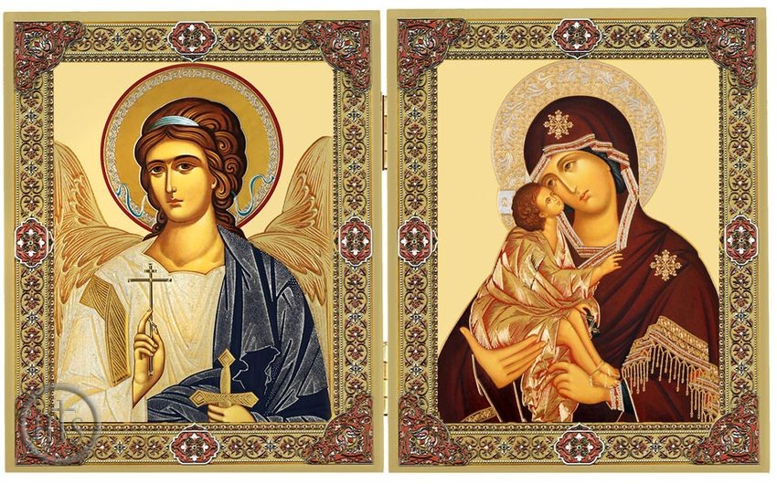 Pic - Guardian Angel and Virgin of Don, Icon Diptych
