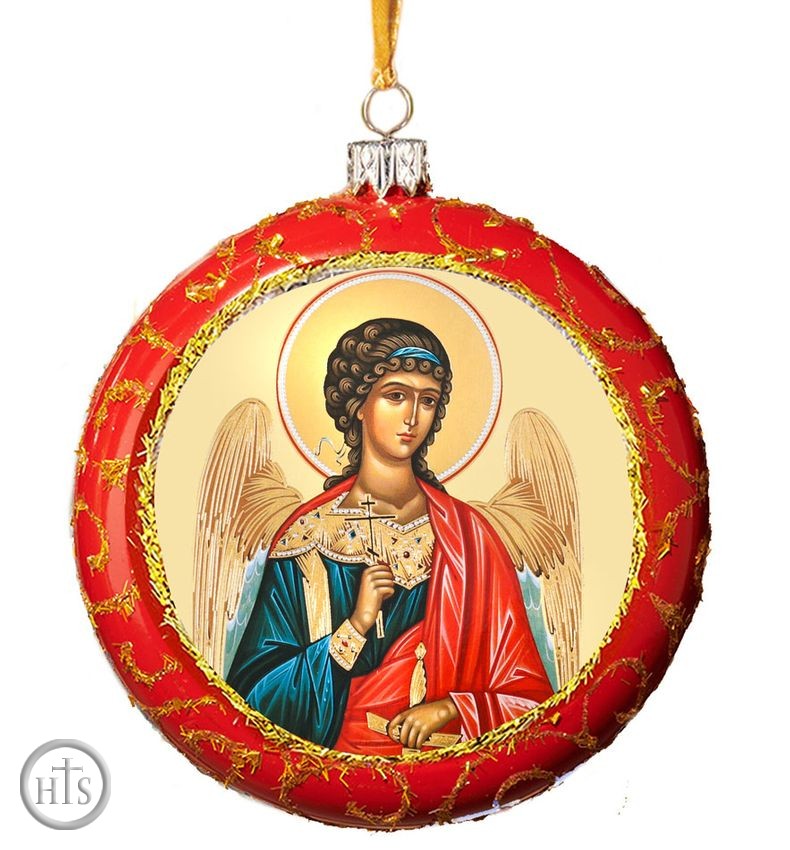 Product Photo - Guardian Angel, Not Breakable Christmas  Ornament, Red