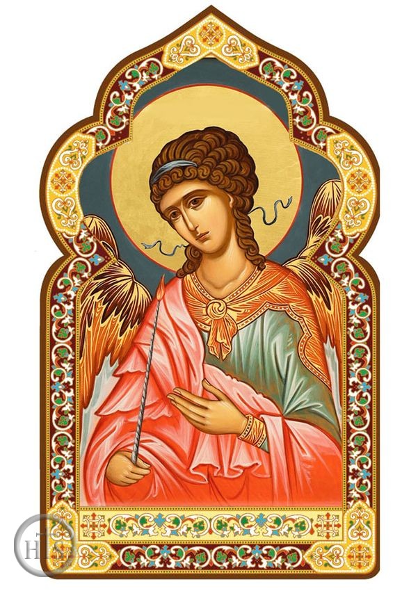 HolyTrinityStore Picture - Guardian Angel, Dome Shape Orthodox Icon with Stand