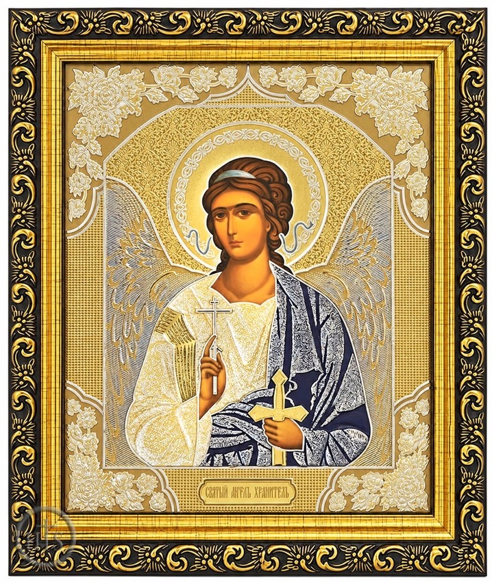 Product Picture - Guardian Angel Orthodox Icon Framed Under Glass