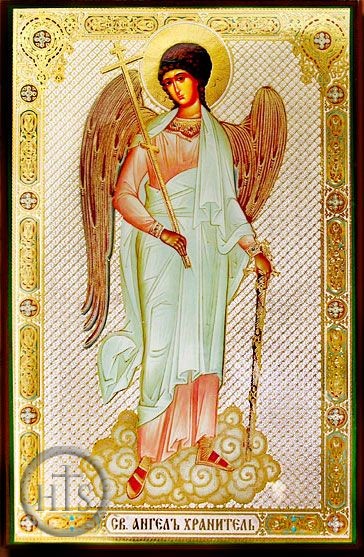 Product Picture - Guardian Angel, Gold / Silver Foiled Orthodox Icon