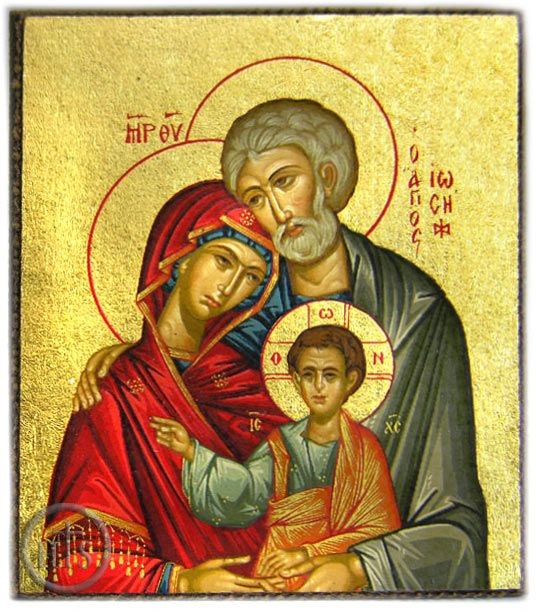 Product Image - Holy Family, Serigraph Mini Icon with Magnet