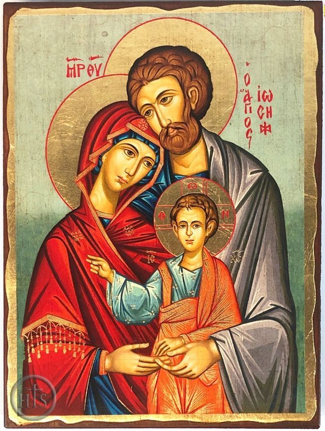 Product Pic - The Holy Family, Orthodox Christian Serigraph Icon