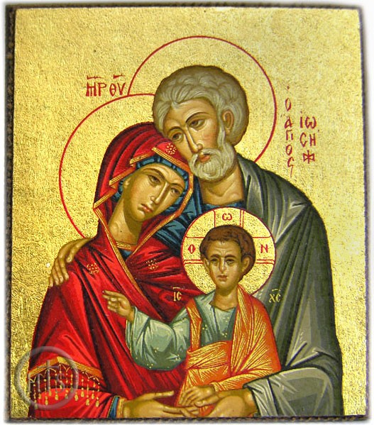 HolyTrinityStore Picture - Holy Family Serigraph Mini Icon, Limited Edition