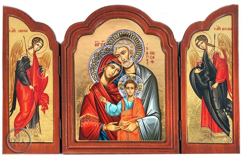 HolyTrinityStore Picture - The Holy Family, Serigraph Orthodox Triptych