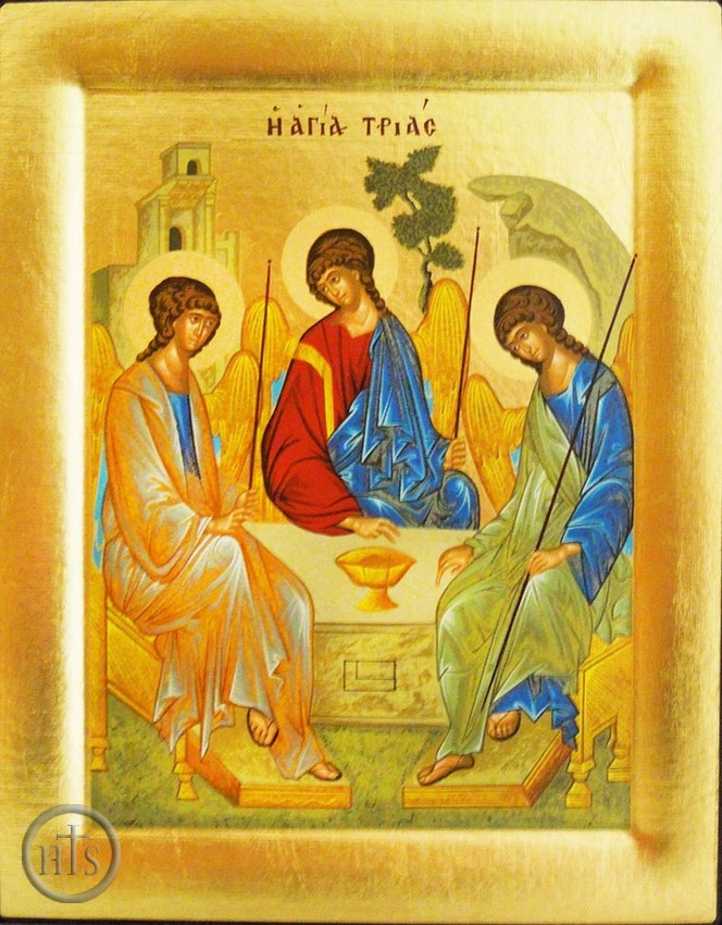 Product Image - The Holy Trinity, Serigraph Orthodox Icon with Stand