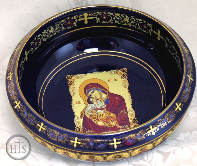 Photo - Holy Water Basin with Image of Virgin of Tenderness
