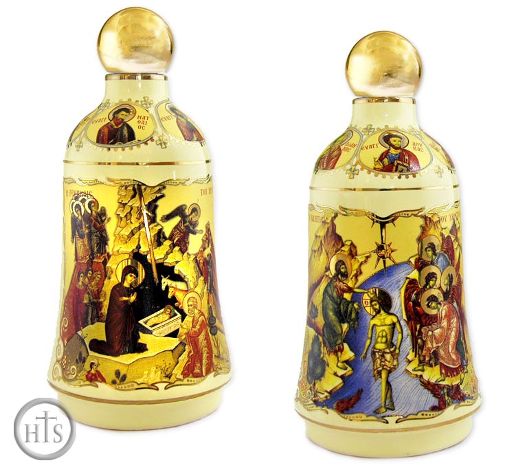 Product Photo - Holy Water Ceramic Container, Cream