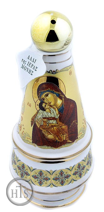 HolyTrinity Pic - Holy Water & Incense Ceramic Bottle with Incense, White