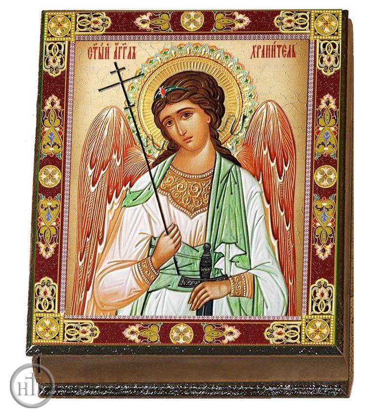 Product Image - Guardian Angel, Keepsake Rosary Icon Box