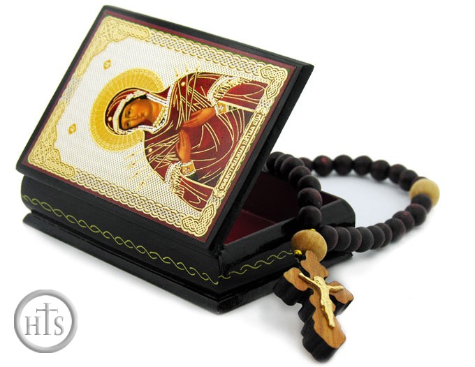 HolyTrinity Pic - Virgin Mary Seven Swords, Decoupage Icon Box