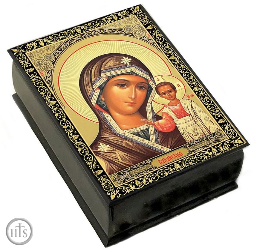 Picture - Virgin of Kazan, Keepsake Rosary Icon Box