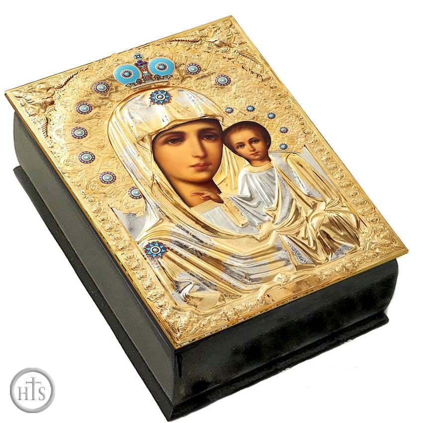 Product Picture - Virgin of Kazan, Keepsake Rosary Icon Box