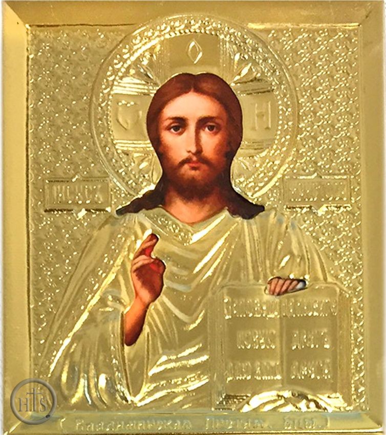 Product Picture - Christ the Teacher, Orthodox Mini Icon in Metal Oklad