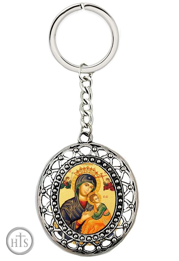 Pic - Virgin Mary Perpetual Help Icon Key Chain