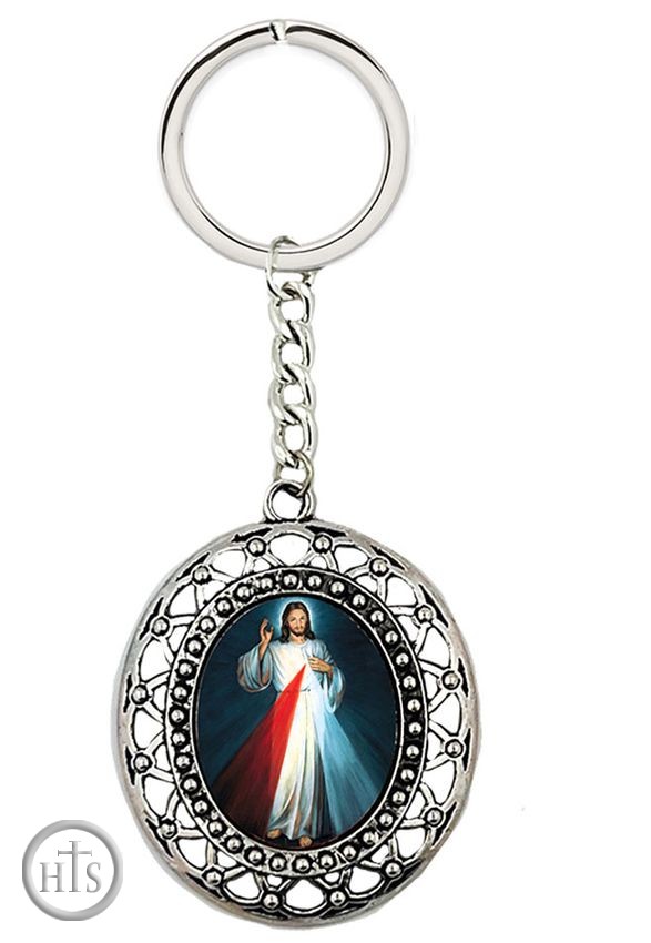 Product Picture - Divine Mercy Icon Key Chain