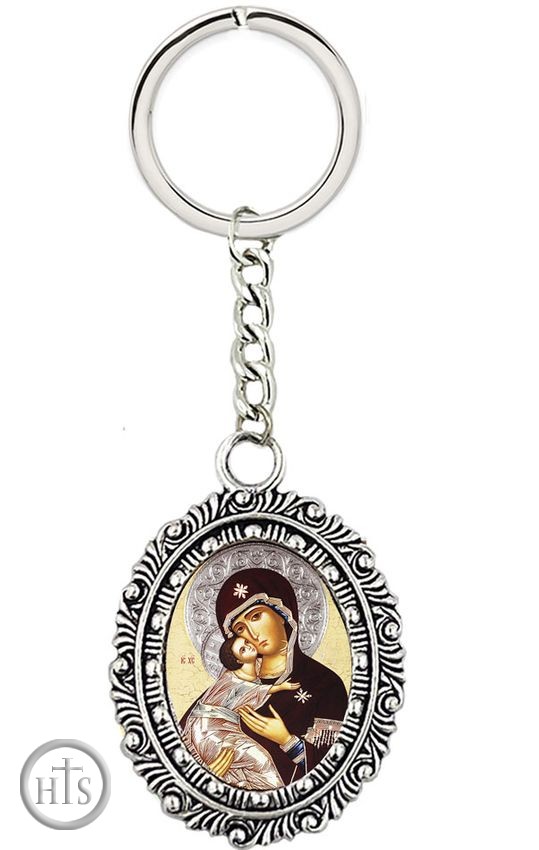 Pic - Virgin of Vladimir Icon Key Chain