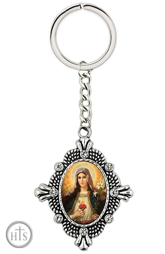 Image - Sacred Heart of Virgin Mary Icon Key Chain