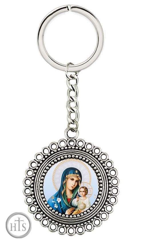 HolyTrinity Pic - Virgin Mary Eternal Bloom Icon Key Chain