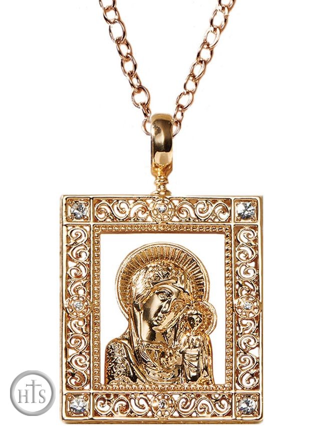 Image - Virgin of Kazan Icon Necklace 