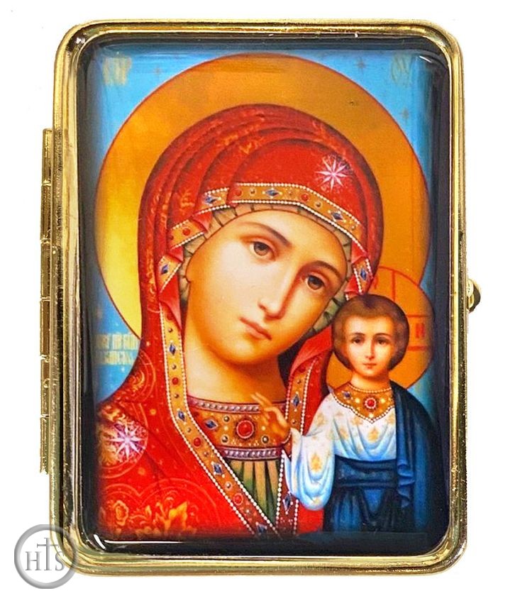 HolyTrinityStore Picture - Pill Box with Icon of Virgin of Kazan
