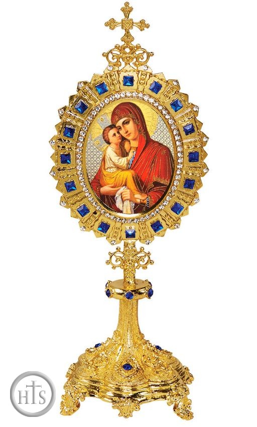 Product Pic - Virgin Mary and Christ, Icon Shrine in Monstrance Style