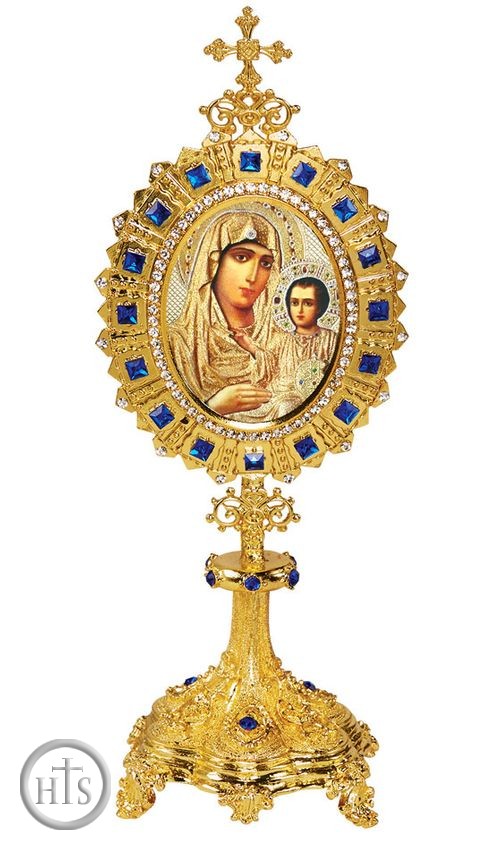 HolyTrinity Pic - Virgin of Jerusalem, Icon Shrine in Monstrance Style