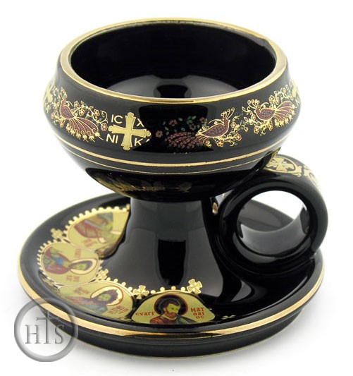 Pic - Ceramic Incense Burner, Black