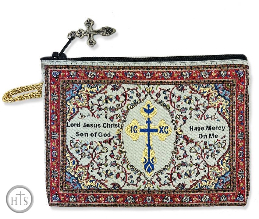 HolyTrinityStore Picture - Jesus Prayer, 2 Sided Tapestry Pouch