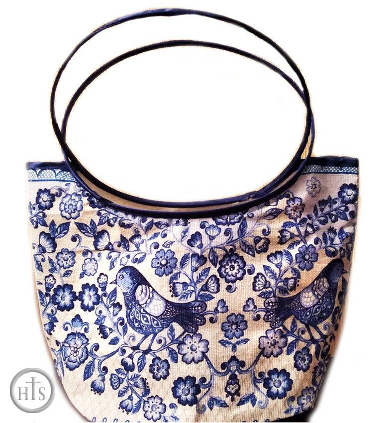 Product Image - Linen Easter Pascha Kulich Tote Bag Case, Blue