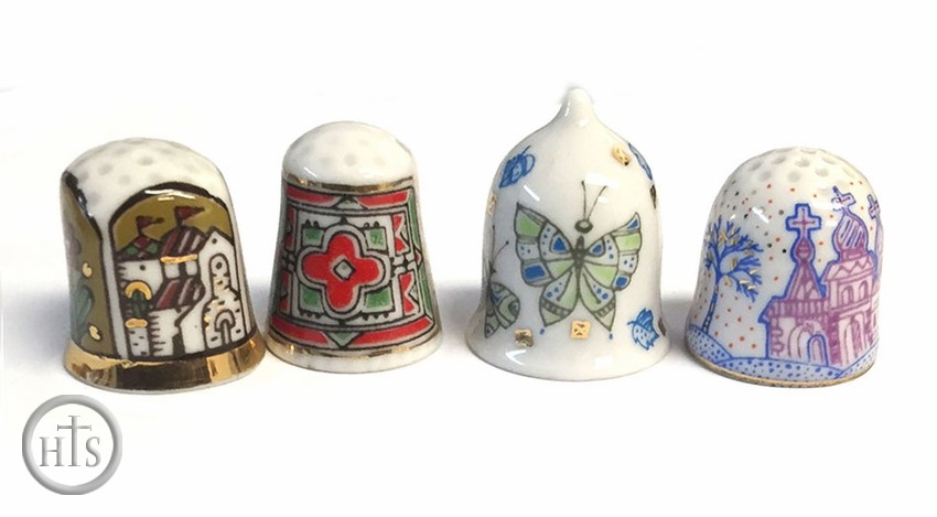 HolyTrinityStore Image - Lomonosov Porcelain Thimbles Set of 4 Pcs