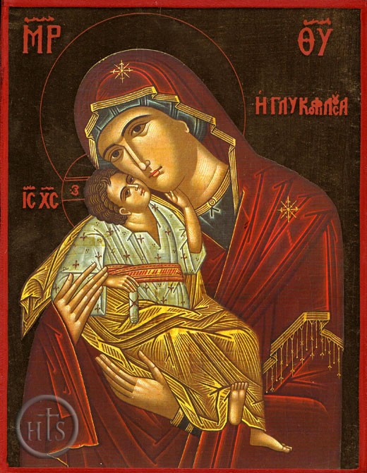 Image - Virgin Mary of Tenderness (Sweet Kiss), Orthodox Icon