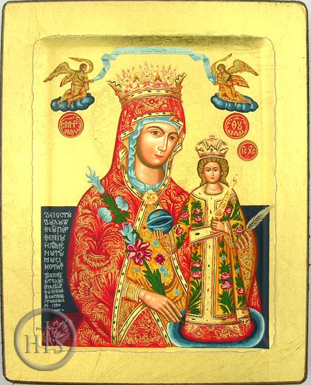 Picture - Virgin Mary the Unfading Blossom (The Fragrant Flower), Greek Serigraph Icon