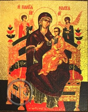HolyTrinityStore Picture - Virgin Mary Queen of All (Vsetsaritsa),  Serigraph Mini Icon