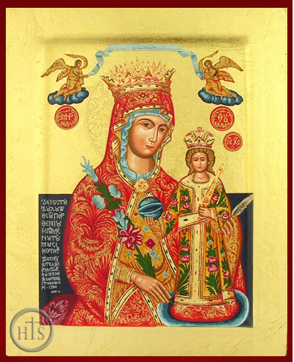 Product Picture - Virgin Mary the Unfading Blossom (The Fragrant Flower), Greek Serigraph Icon
