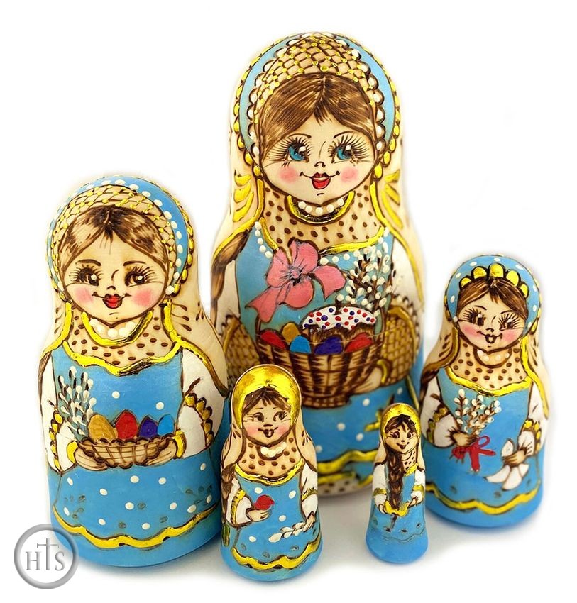 Product Picture - 5 Nested Wooden Dolls 