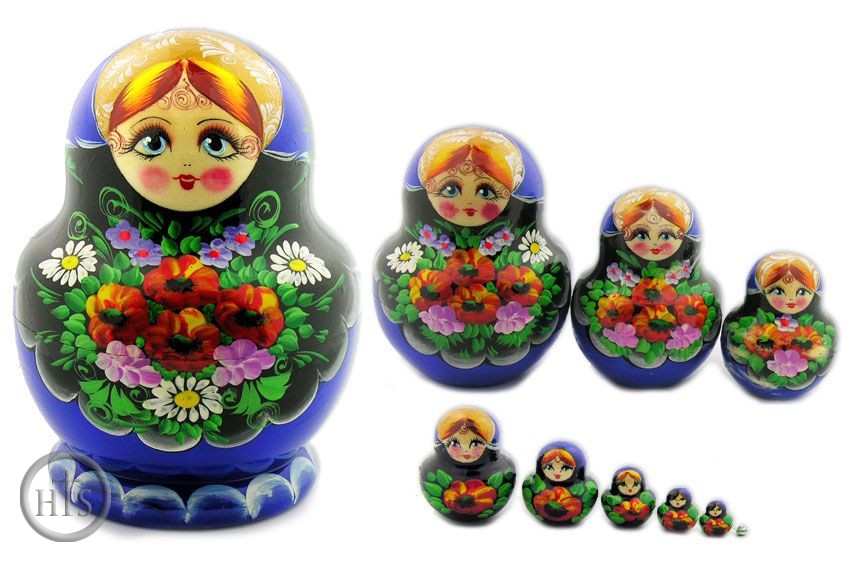 HolyTrinityStore Picture - Matrioshka 10 Nested Doll, Hand Painted High Quality
