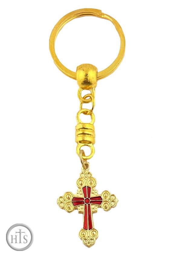 Pic - Key Chain with Metal Based Reversible Cross