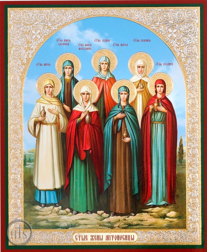 Product Photo - The Holy Myrrh Bearing Women, Orthodox Christian Mini Icon
