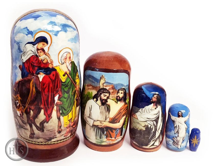 Product Pic - The Nativity of Christ,  5 Nesting Icon Doll, 4