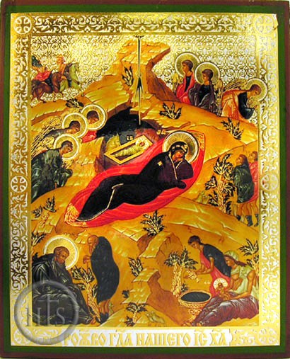 Photo - Nativity of Christ, Orthodox Christian Icon, Medium